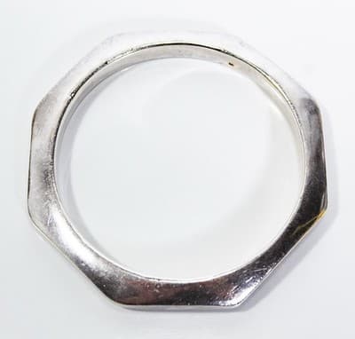 Vintage Sterling Silver 925 Sculptural Statement Bangle Bracelet - Thumbnail 2