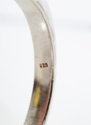 Vintage Sterling Silver 925 Sculptural Statement Bangle Bracelet - Thumbnail 4