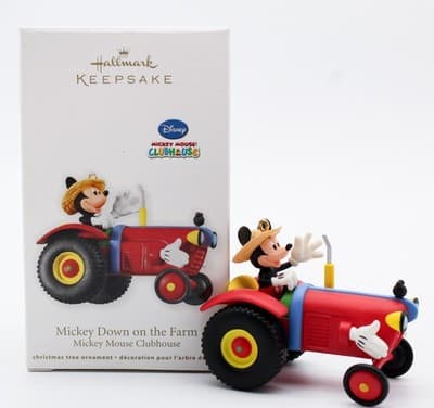 Hallmark Keepsake 2012 Mickey Down On The Farm Disney Christmas Ornament New - Thumbnail 2