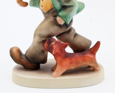 Hummel Goebel Strolling Along West Germany Vintage Porcelain Figurine TMK5 - Thumbnail 3