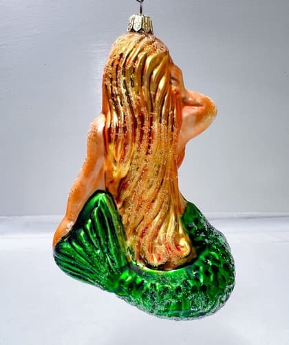 CHRISTOPHER RADKO 1997 Miss Marina Mermaid Christmas Glass Ornament - Thumbnail 4