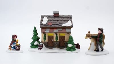 Department 56 Tending The New Calves Heritage Village Collection Accessory 3pcs - Thumbnail 3
