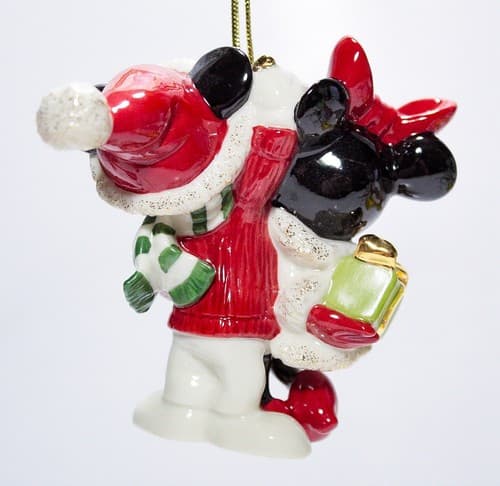 LENOX Disney Mickey & Minnie 1st Christmas Together Porcelain Ornament w/ Box - Thumbnail 7