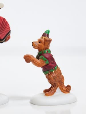 Dept. 56 Christmas In The City "One-Man Band And The Dancing Dog" Set With Box - Thumbnail 5
