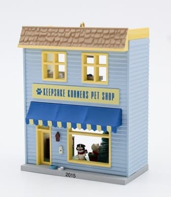 Hallmark Keepsake 2015 Keepsake Korners Pet Shop Christmas Ornament New - Thumbnail 4