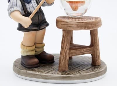 Berta Hummel Goebel My First Catch BH 256 Porcelain Figurine Vintage 2003 - Thumbnail 5