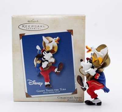 Hallmark Keepsake 2002 Goofy Toots The Tuba Disney Christmas Ornament New - Thumbnail 2