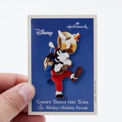 Hallmark Keepsake 2002 Goofy Toots The Tuba Disney Christmas Ornament New - Thumbnail 8