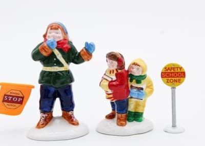 Department 56 Safety Patrol Original Snow Village Christmas Accessories 4pcs - Thumbnail 5