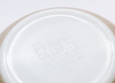 Pyrex Vintage Homestead Blue Floral & Scroll 1.5 Qt Glass Mixing Bowl #402 - Thumbnail 3