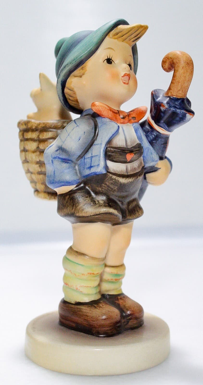 GOEBEL HUMMEL Germany "Home From Market" Hand Painted Porcelain Figurine TMK6 - Thumbnail 5