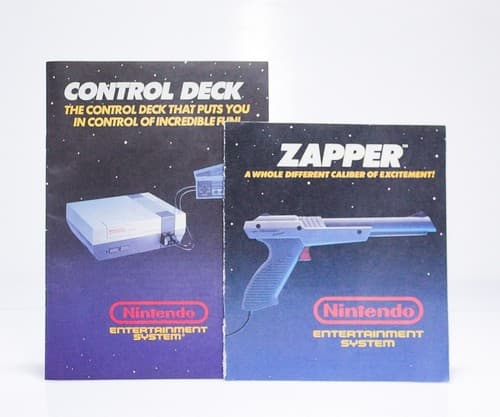 Vintage NESS Nintendo CONTROL DECK & ZAPPER NES Instruction Manuals - Thumbnail 5