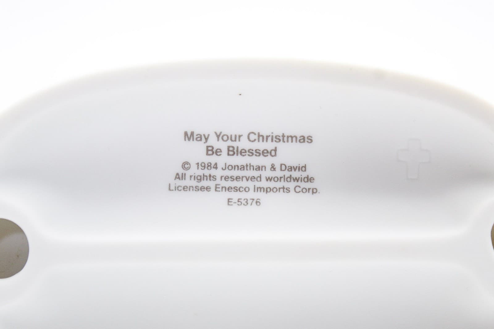 Precious Moments May Your Christmas Be Blessed Enesco Porcelain Figurine 1984 - Thumbnail 6