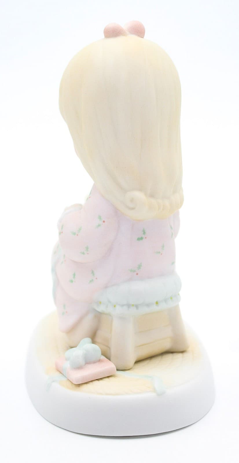 Precious Moments May Your Christmas Be Blessed Enesco Porcelain Figurine 1984 - Thumbnail 5