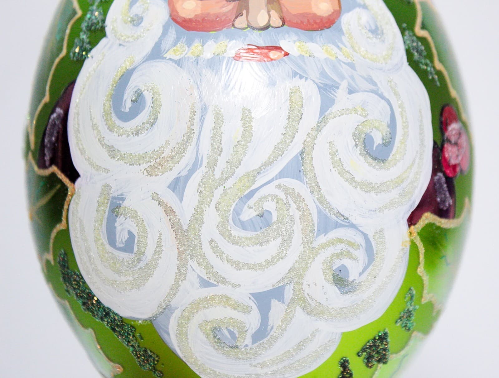 1997 CHRISTOPHER RADKO "Regency Santa" Teardrop Christmas Ornament w/ Tag & Box - Thumbnail 8