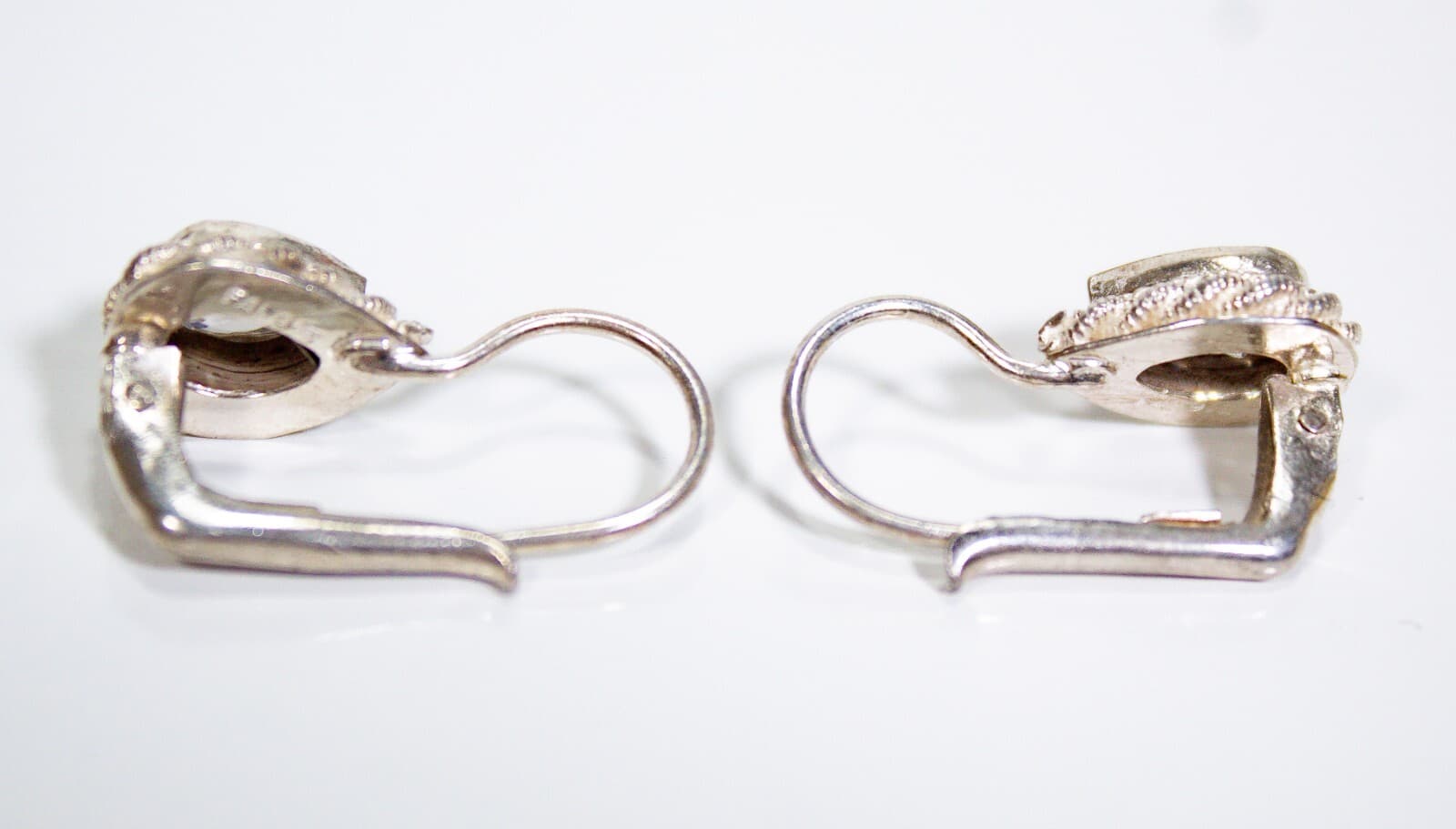 2CT Pear Cut Sterling Silver Halo Hook CZ Teardrop Earrings - Thumbnail 4