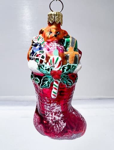 CHRISTOPHER RADKO " Stuffing Full Gem" Christmas Glass Ornament - Thumbnail 7