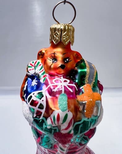 CHRISTOPHER RADKO " Stuffing Full Gem" Christmas Glass Ornament - Thumbnail 2