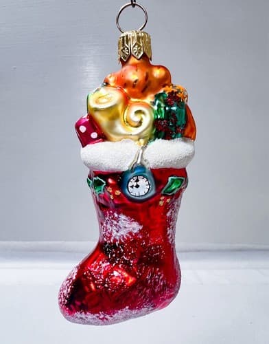 CHRISTOPHER RADKO " Stuffing Full Gem" Christmas Glass Ornament - Thumbnail 3