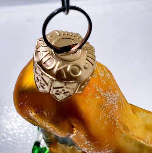 CHRISTOPHER RADKO St. Patrick's Day "Lucky Golder Shamrock Harp" Glass Ornament - Thumbnail 6