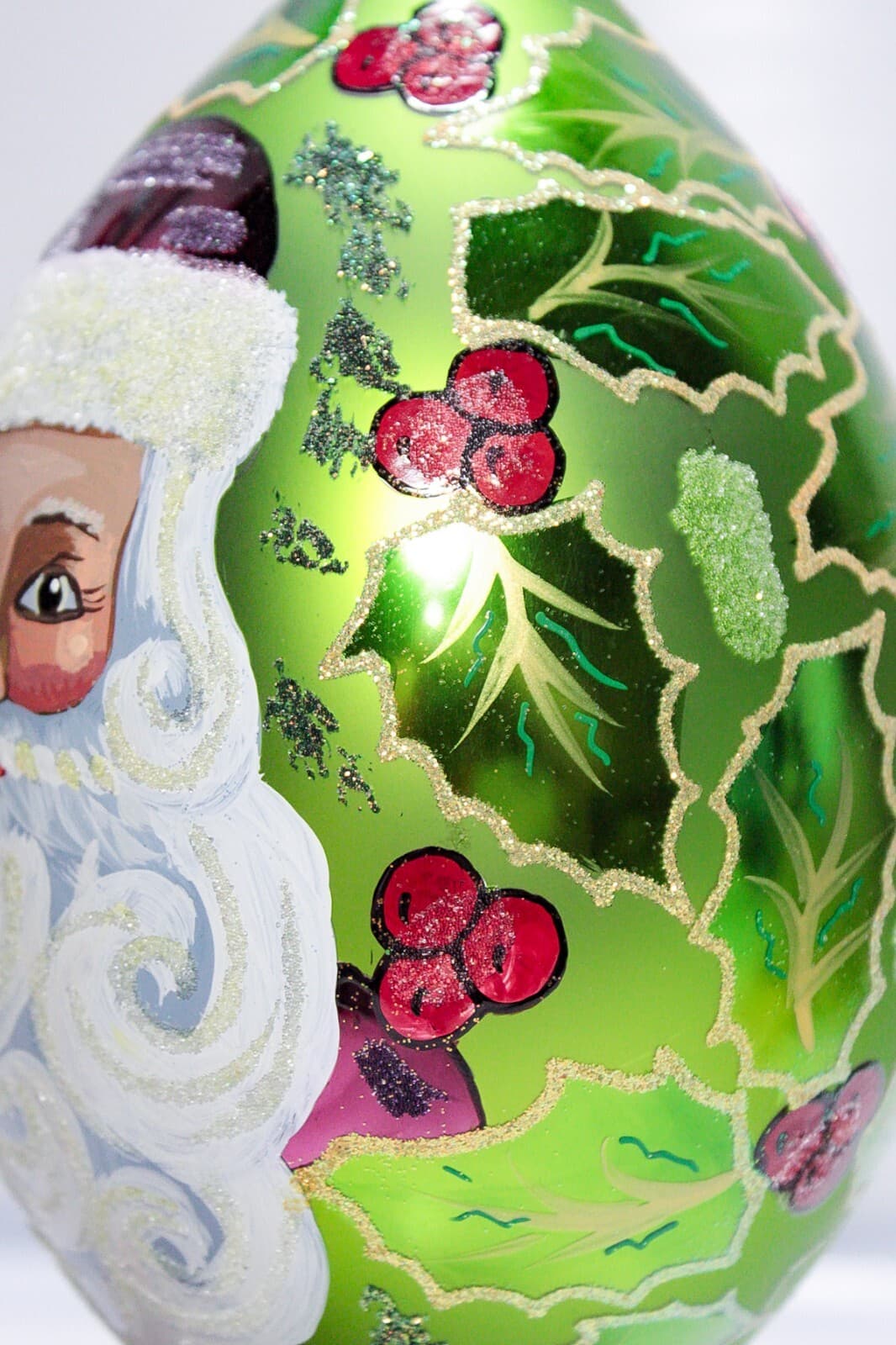 1997 CHRISTOPHER RADKO "Regency Santa" Teardrop Christmas Ornament w/ Tag & Box - Thumbnail 9