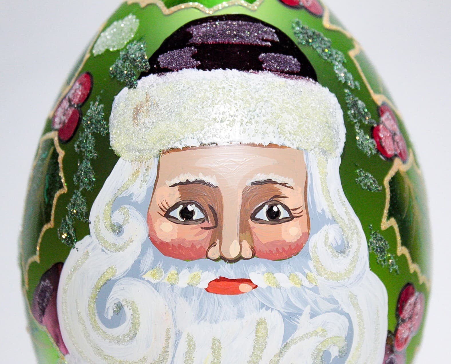 1997 CHRISTOPHER RADKO "Regency Santa" Teardrop Christmas Ornament w/ Tag & Box - Thumbnail 7