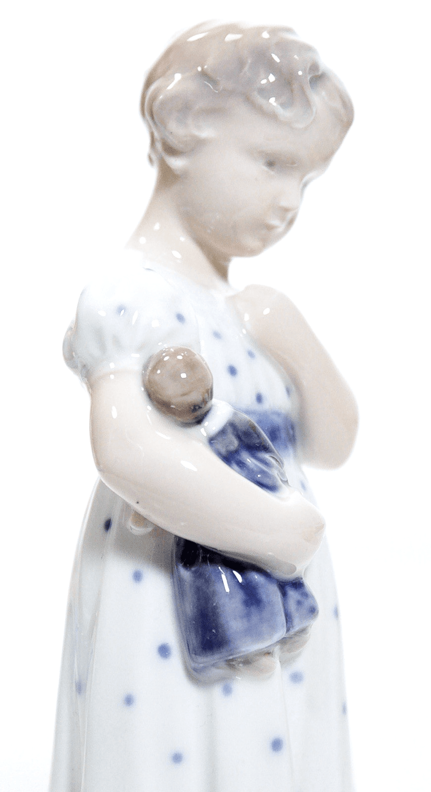 ROYAL COPENHAGEN Denmark Girld With Pot Lids #3677 Porcelain Figurine - Thumbnail 5