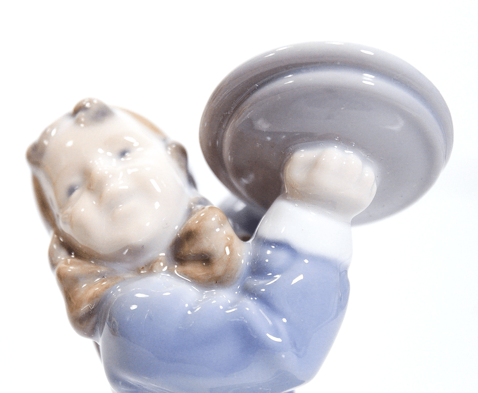 ROYAL COPENHAGEN Made In Denmark Girl With Doll Porcelain Figurine - Thumbnail 2
