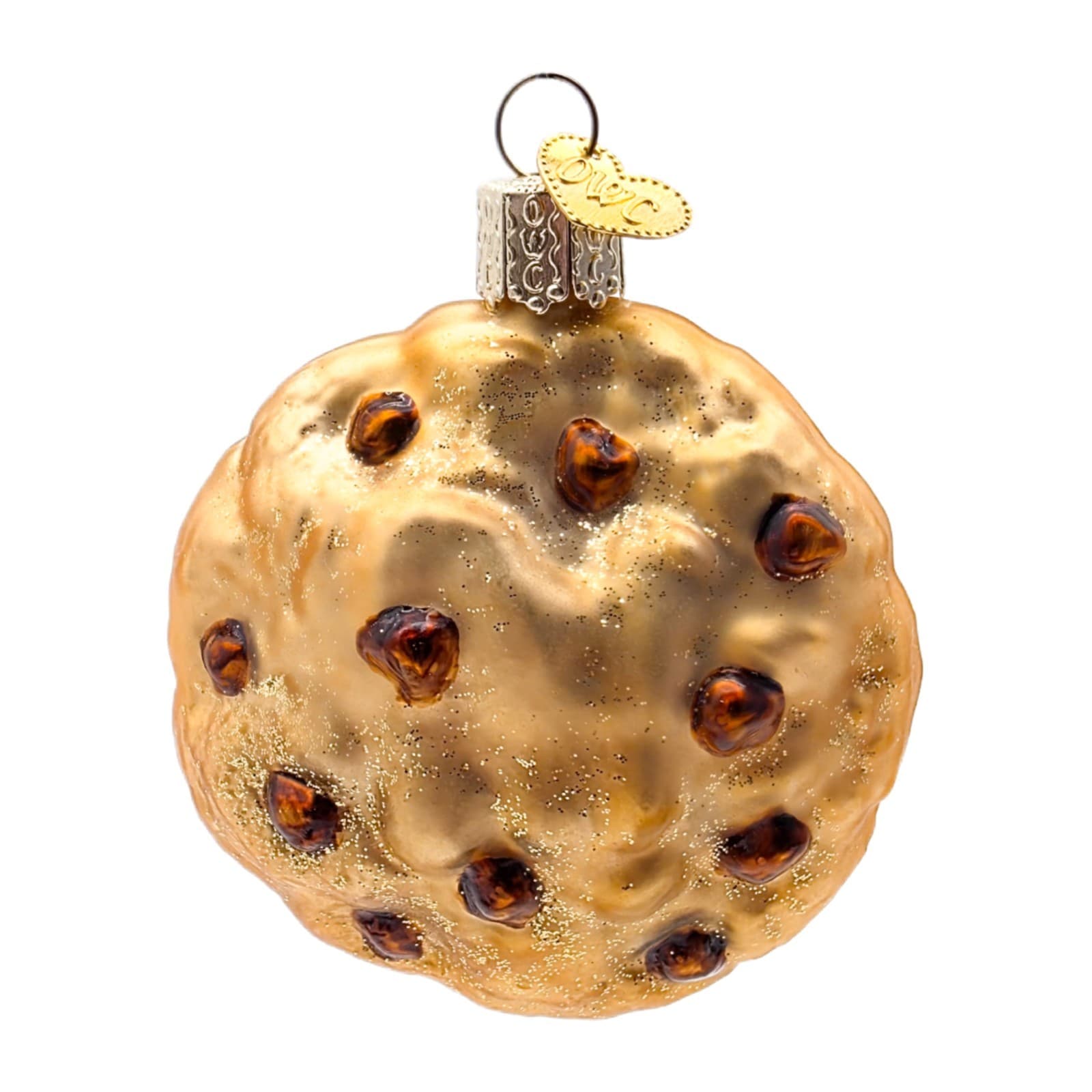 Old World Christmas OWC Mouth Blown Glass Chocolate Chip Cookie Glass Ornament - Image 1
