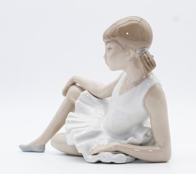 Nao By Lladro Spain Ballerina With Pigtails Porcelain Figurine Vintage In Box - Thumbnail 10