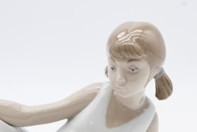 Nao By Lladro Spain Ballerina With Pigtails Porcelain Figurine Vintage In Box - Thumbnail 4