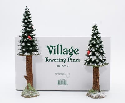 Department 56 Village Towering Pines Cardinals Christmas Village Accessory - Thumbnail 2