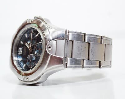 CASIO EDIFICE Multifunction Blue Dial Quartz Men's Full Working Watch - Thumbnail 3