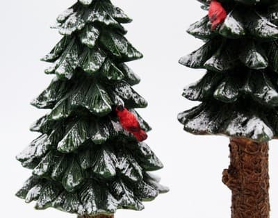 Department 56 Village Towering Pines Cardinals Christmas Village Accessory - Thumbnail 4