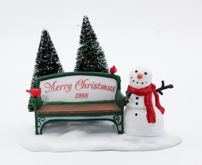 Department 56 Village Our Own Village Park Bench Christmas Village Accessory - Thumbnail 3