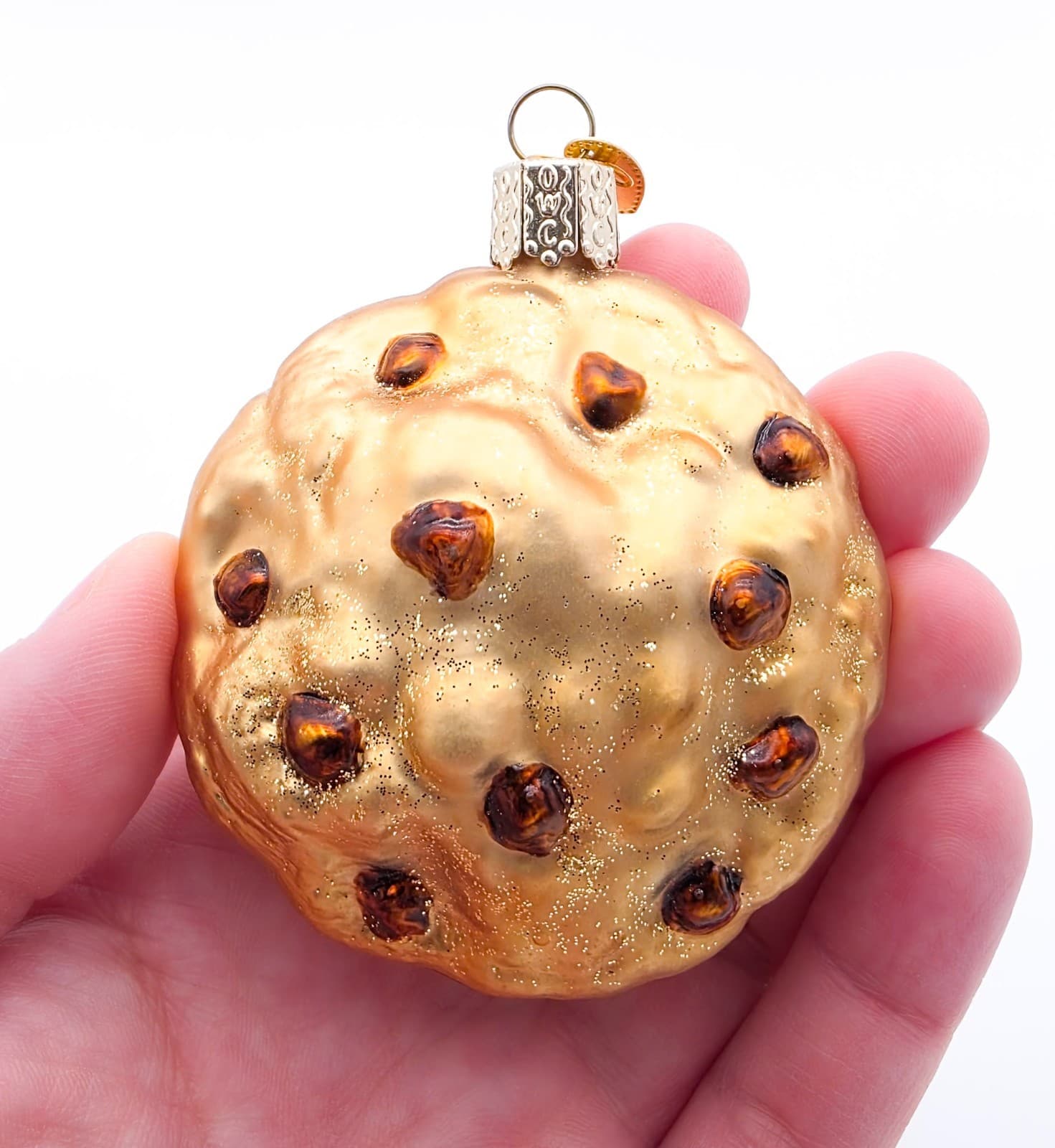 Old World Christmas OWC Mouth Blown Glass Chocolate Chip Cookie Glass Ornament - Thumbnail 2