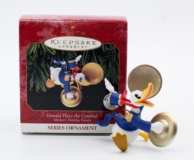 Hallmark Keepsake 1999 Donald Plays The Cymbals Disney Christmas Ornament New - Thumbnail 2