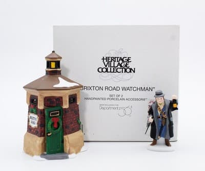 Department 56 Brixton Road Watchman Heritage Village Collection Accessory 2pcs - Thumbnail 2
