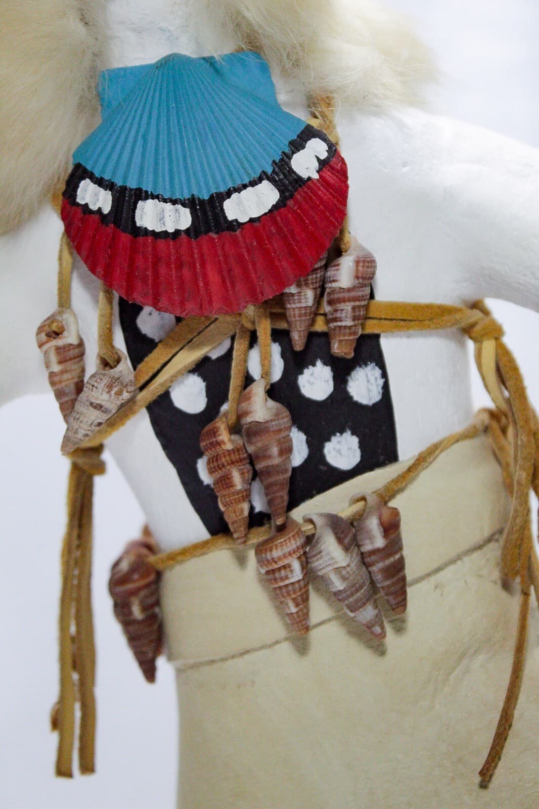 Native American Hopi KACHINA Doll Signed R. MITCHELL White Dancer Wooden Doll - Thumbnail 3