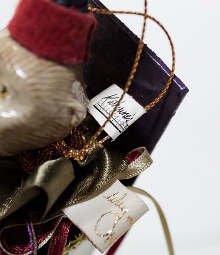 WAYNE M KLESKI Vintage Porcelain Monkey Multicolor Music Box - Thumbnail 4