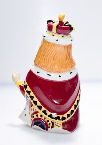 Vtg Department 56 Alice In Wonderland "King Of Hearts" Porcelain Candle Snuffer - Thumbnail 7