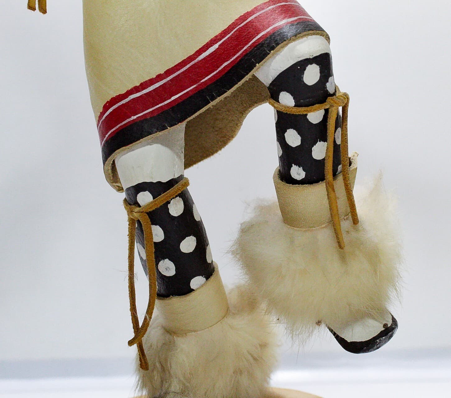 Native American Hopi KACHINA Doll Signed R. MITCHELL White Dancer Wooden Doll - Thumbnail 7