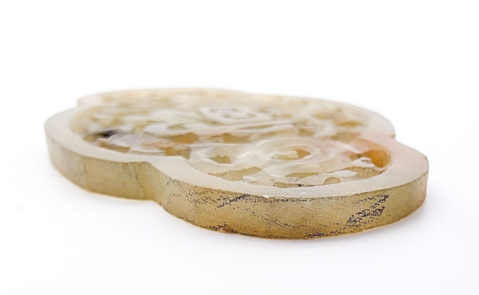20th Century Chinese Hand Carved Soapstone Amulet Pendant - Thumbnail 3