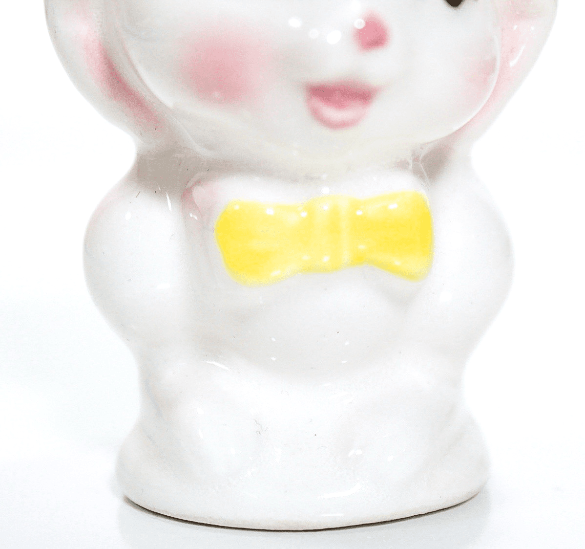 Vintage CROWN ART CERAMICS Nagoya Japan Ceramic Bunny Rabbit Egg Cup - Thumbnail 3