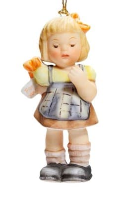 Berta Hummel Goebel 1997 "Surprise For You" Porcelain Christmas Ornament - Image 1