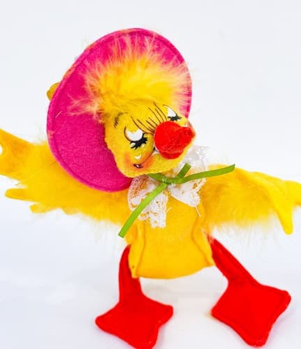 Vintage 2015 Fancy Girl Ducky 6" Annalee Doll Figure - Thumbnail 2