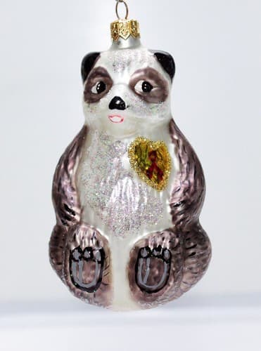Vtg 1996 Christopher Radko "A Winter Bear's Heart" Glass Christmas Ornament - Thumbnail 7