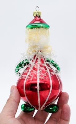 Vintage European Style Hand Blown Glass Circus Clown Christmas Ornament - Thumbnail 8
