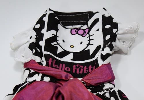 Designer LINDA HIGGINS Couture Classy Doggie Designs Hello Kitty Small Dog Dress - Thumbnail 3