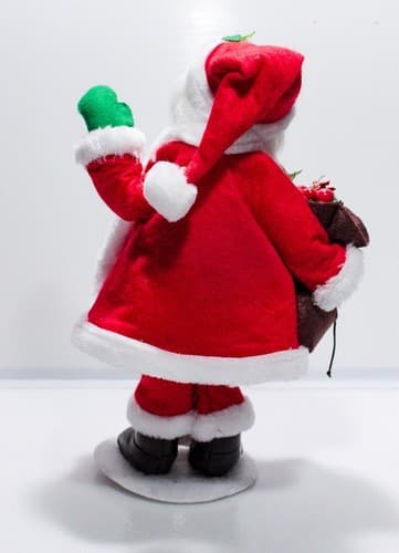Vtg 2017 ANNALEE Mobilitee WINTER BERRY SANTA Christmas Artisan Doll 15" w/Tag - Thumbnail 7
